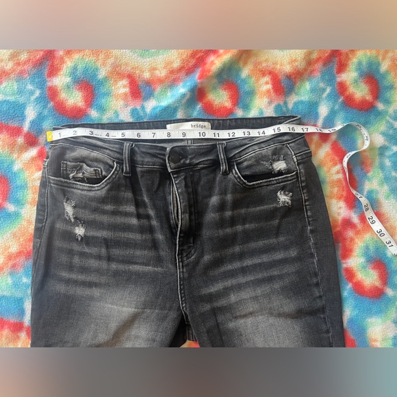 Bridge by Gly Elliot High Rise Super Flare Tall Long Bell Bottom Jeans - Picture 7 of 10